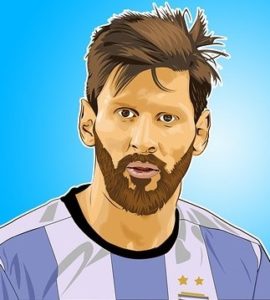 Lionel Messi portrait animated 270x300 - The Early Life of Lionel Messi